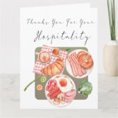 Dank u voor uw gastvrijheid kaart (Voorkant)