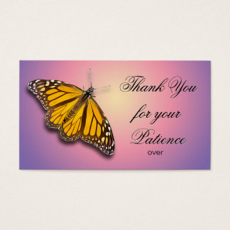 DANK U VOOR UW GEDULD VISITEKAARTJES