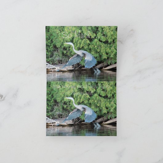 Dank u voor uw hulp bedankkaart (Binnen)