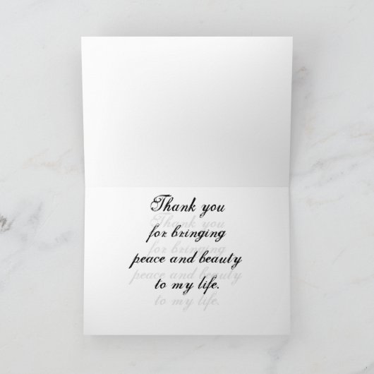 Dank u voor uw kaart voor het berglandschap (Binnen)