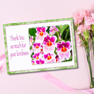 Dank u voor uw knappe tropische orchideeën Kaart