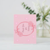 dank u voor uw komst na het feest bedankkaart (Staand voorkant)