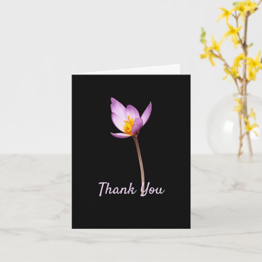 Dank u voor uw medeleven kaart (Gele Bloem)