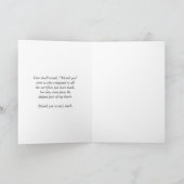 Dank u voor uw militaire dienst Dank u Bedankkaart (Binnen)