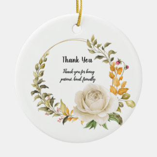 Dank u voor uw ontwerp keramisch ornament