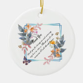 Dank u voor uw ontwerp keramisch ornament (Voorkant)