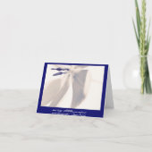 Dank u voor Uw Oplettendheid ~ danken u kaarden Bedankkaart (Achterkant)