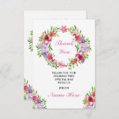 Dank u voor uw religieuze kruistocht voor de Heili Bedankkaart (Voorkant / Achterkant)