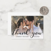 dank u voor uw schitterende kalligrafie voor uw tr notitiekaartje (Voorkant / Achterkant in situ)