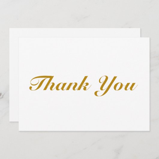 Dank u voor uw script donkerbruine elegant note ca (Voorkant / Achterkant)