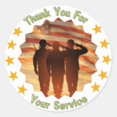 Dank u voor uw service envelop zegel Stickers (Voorkant)