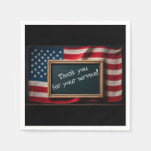 Dank u voor uw service! servet (Voorkant)