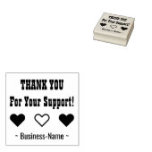 "DANK U VOOR UW STEUN!" Dankbaarheidsstempel Rubberstempel (Gestempeld)