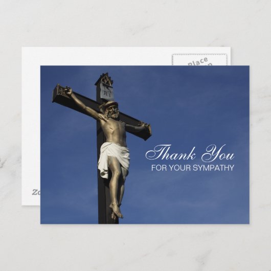 Dank u voor uw sympathie briefkaart (Voorkant / Achterkant)