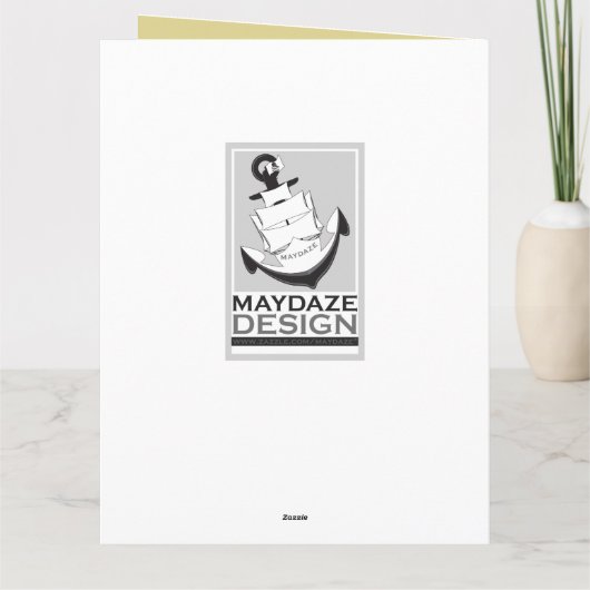 dank u voor uw toewijding bedankkaart (Achterkant)