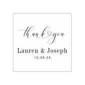 dank u voor uw trouwrubberstempel 	rubberstempel (Afrduk)