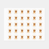 dank u voor uw verjaardag leeuw Labels (Vel)