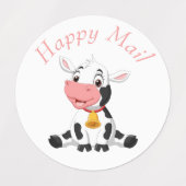 dank u voor uw verjaardag roze stickers (Design 2)