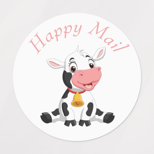 dank u voor uw verjaardag roze stickers (Design 1)