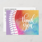 Dank u voor uw verwijzing 1 Chiropraktijk Briefkaart (Voorkant / Achterkant)