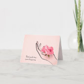 dank u voor uw vriend roos . kaart (Voorkant)