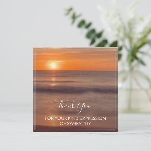 Dank u voor uw vriendelijke uiting van medeleven (Staand voorkant)