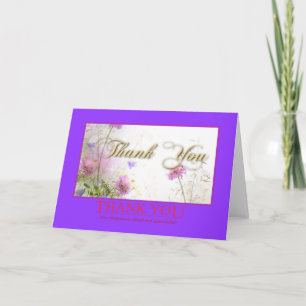 Dank u voor uw vriendelijkheid Kaart