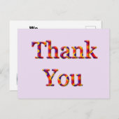 Dank u voor uw zaken - waardering voor onze klante briefkaart (Voorkant / Achterkant)