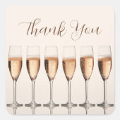 Dank u Vrijgezellenfeest bruiloft gunst Sticker (Voorkant)