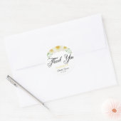 Dank u Vrijgezellenfeest Daisy Flowers Sticker (Envelop)