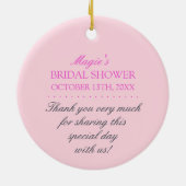 Dank u Vrijgezellenfeest voor Ornament (Achterkant)