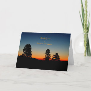 Dank u vrijwilligers Wenskaart, Sierra Sunrise Bedankkaart
