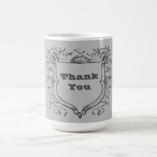 Dank u waardering van het Lijst van de Schildwijn Koffiemok (Center)