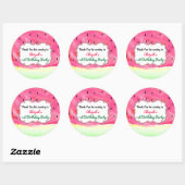 Dank u watermeloen Party Favor sticker label (Vel)