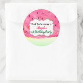 Dank u watermeloen Party Favor sticker label (Tas)