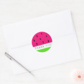Dank u Watermeloen Ronde Sticker (Envelop)