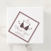 Dank u Waterverf Lingerie Vrijgezellenfeest Bedankjes Labels (In situ)