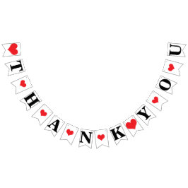 DANK U ❤ WEDDING SIGN DECOR VLAGGETJES