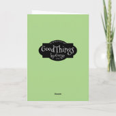 Dank u wel assistent-directeur - glimlach op onze bedankkaart (Achterkant)