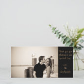 Dank u wel bedankkaart (Staand voorkant)