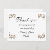 Dank u wel briefkaart (Voorkant / Achterkant)