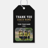 Dank u wel Coach Team Naam Foto Cadeaulabel (Achterkant)