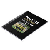 Dank u wel Coach Team Naam Foto Notitieboek (Linkerzijde)