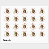 Dank u wel de stickers die Bouquet Burgundy Rozen (Vel)