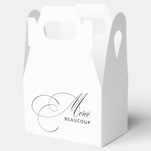 Dank U Wel Elegante Kalligrafie Dank Je Bedankdoosjes (Geopend)