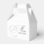 Dank U Wel Elegante Kalligrafie Dank Je Bedankdoosjes (Voorkant Zijde)