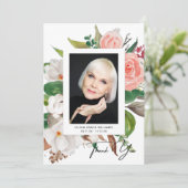 Dank u wel Funeral Foto Sympathie Bereavement (Staand voorkant)