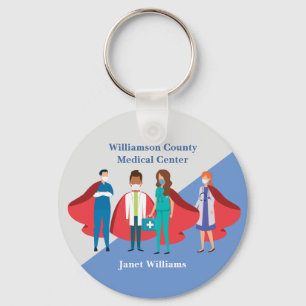 Dank u wel het Gezondheidswerkersziekenhuis Superh Sleutelhanger