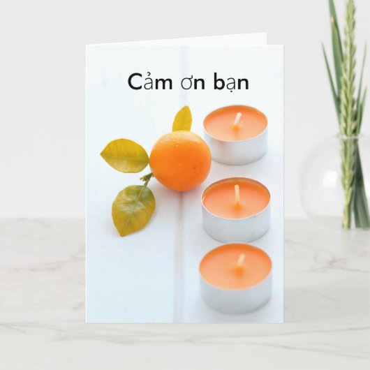 Dank u wel in Vietnam Bedankkaart (Voorkant)