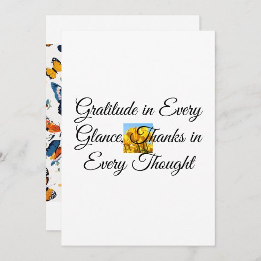 dank u wel kaarten (Voorkant / Achterkant)